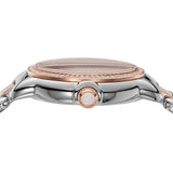 Emporio Armani Three Hand Mother of Pearl Dial Two Tone Steel Strap Watch For Women - AR11569
