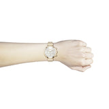 Hugo Boss Flawless Chronograph Silver Dial Rose Gold Steel Strap Watch for Women -1502531