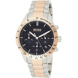 Hugo Boss Talent Chronograph Black Dial Two Tone Steel Strap Watch for Men - 1513584