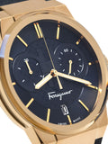 Salvatore Ferragamo Sapphire Chrono Blue Dial Blue Silicone Strap Watch for Men - SFME00221