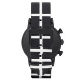 Emporio Armani Classic Black Dial Black Leather Strap Watch For Men - AR1860