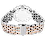 Michael Kors Darci Rose Gold Dial Two Tone Steel Strap Watch for Women - MK3726