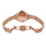 Marc Jacobs Betty White Dial Rose Gold Steel Strap Watch for Women - MJ3496
