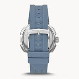Michael Kors Sidney Chambray Multifunction Blue Dial Blue Silicone Strap Watch For Women - MK7220
