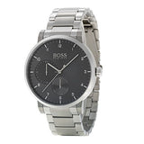 Hugo Boss Oxygen Chronograph Grey Dial Silver Steel Strap Watch for Men - 1513596