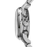 Michael Kors Hunger Stop 100 Series Navy Blue Dial Silver Steel Strap Watch for Women - MK5814