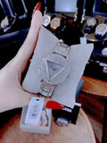 Guess Trend Diamonds Silver Dial Silver Steel Strap Watch for Women - GW0512L1