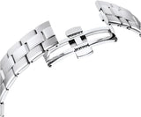 Swarovski Octea Lux Sport Chronograph Black Dial Silver Steel Strap Watch for Women - 5610520