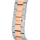 Hugo Boss Ikon Chronograph Grey Dial Two Tone Steel Strap Watch for Men - 1513339