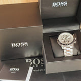 Hugo Boss Rafale Competitive Sport Silver Dial Silver Steel Strap Watch for Men - 1513511