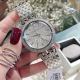 Michael Kors Darci Silver Dial Silver Steel Strap Watch for Women - MK3437