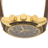 Versace V-Ray Chronograph Black Dial Brown Leather Strap Watch For Men - VEDB00318