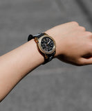 Versace Sports Tech Chronograph Black Dial Black Rubber Strap Watch for Men - VELT00119