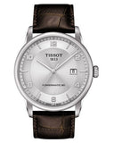 Tissot Luxury Powermatic 80 Silver Dial Brown Leather Strap Watch For Men - T086.407.16.031.00