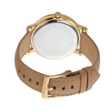 Michael Kors Corey Analog Gold Dial Brown Leather Strap Watch for Women - MK2986