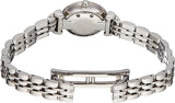 Emporio Armani Gianni T Bar Quartz Silver Dial Silver Steel Strap Watch For Women - AR1935