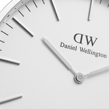 Daniel Wellington Classic Glasgow White Dial Two Tone NATO Strap Watch For Men - DW00100018