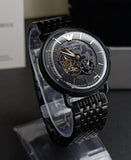 Emporio Armani Meccanico Automatic Black Dial Black Mesh Bracelet Watch For Men - AR60025
