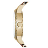 Burberry Utilitarian White Dial Multicolor Leather Strap Watch for Women - BU7853