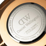 Daniel Wellington Classic Bristol White Dial Brown Leather Strap Watch For Women - DW00100039