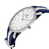 Daniel Wellington Classic Glasgow White Dial Two Tone NATO Strap Watch For Men - DW00100018