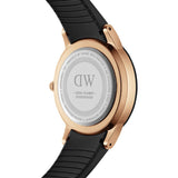 Daniel Wellington Iconic Motion Black Dial Rubber Strap Watch For Women - DW00100426