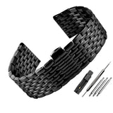 Emporio Armani Meccanico Automatic Black Dial Black Mesh Bracelet Watch For Men - AR60025