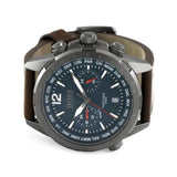 Hugo Boss Nomad Chronograph Blue Dial Brown Leather Strap Watch for Men - 1513773