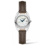 Longines Equestrian Mother of Pearl Dial Brown Leather Strap Watch for Women - L6.136.0.87.2