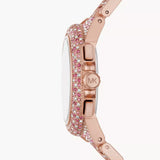 Michael Kors Camille Chronograph Mother of Pearl Dial Rose Gold Steel Strap Watch for Women - MK7272