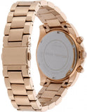 Michael Kors Berkley Chronograph Green Dial Rose Gold Steel Strap Watch For Women - MK7412