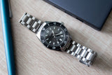 Seiko Prospex 1965 Modern Re Interpretation Automatic Black Dial Silver Steel Strap Watch For Men - SPB143J1
