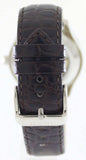 Tissot T Classic T One Automatic Silver Dial Brown Leather Strap Watch For Men - T038.430.16.037.00