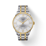 Tissot Chemin Des Tourelles Powermatic 80 Silver Dial Two Tone Steel Strap Watch For Men - T099.407.22.038.00