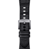 Tissot PRX Powermatic 80 Black Dial Black Leather Strap Watch for Men - T137.407.16.051.00