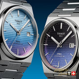 Tissot PRX Powermatic 80 Gradient Blue Dial Silver Steel Strap Watch for Men - T137.407.11.351.01