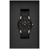 Daniel Wellington Iconic Motion Black Dial Rubber Strap Watch For Women - DW00100426