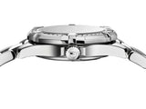 Tag Heuer Aquaracer Quartz Diamonds Black Dial Silver Steel Strap Watch for Women - WAY131P.BA0748
