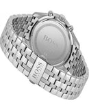Hugo Boss Associate Chronograph Black Dial Silver Steel Strap Watch for Men - 1513869