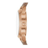 Marc Jacobs Corie White Dial Brown Leather Strap Watch for Women - MJ1581