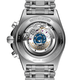 Breitling Chronomat B01 42 Six Nations Scotland Blue Dial Silver Steel Strap Watch for Men - AB0134A51C1A1