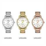 Coach Delancey White Dial Rose Gold Steel Strap Watch for Women - 14502497