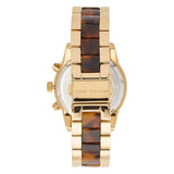 Michael Kors Ritz Chronograph Gold Dial Two Tone Steel Strap Watch for Women - MK6322