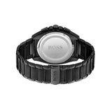 Hugo Boss Grandmaster Chronograph Black Dial Black Steel Strap Watch for Men - 1513885
