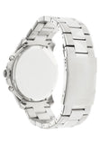 Fossil Grant Chronograph Black Dial Silver Steel Strap Watch for Men - FS4736