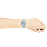 Calvin Klein City Blue Dial Blue Leather Strap Watch for Women - K2G231VN