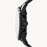 Fossil Nate Chronograph Black Dial Black Steel Strap Watch for Men - JR1401