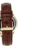 Hugo Boss Ambassador Grey Dial Brown Leather Strap Watch for Men - 1513387