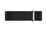 Daniel Wellington Classic Petite Cornwall White Dial Black Nylon Strap Watch For Women - DW00100252