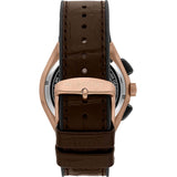 Maserati Triconic Chronograph Grey Dial Brown Leather Strap Watch For Men - R8871639003